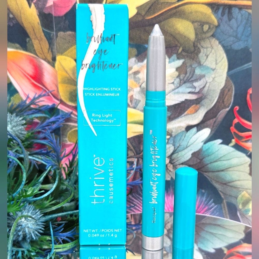 Thrive Causemetics Brilliant Eye Brightener Stick - Racquel Soft Silver Shimmer